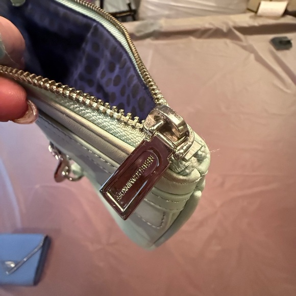 Rebecca Minkoff Skinny MAC wristlet Mint Green w/ Silver hardware MSRP $125 - Picture 8 of 8